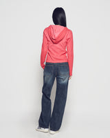 26SS WOMAN ウォッシュドリップフーディージップアップ