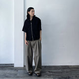 Two-Way Zip Relaxed Shirt