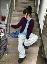 26FW★ [BAONHAUS] Cotyren Round Knit Cardigan