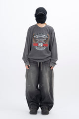 American Vintage Washed Waffle Long Sleeve T-Shirt