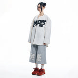 ENOE ワッペンスウェットバミューダパンツ - GREY
