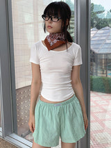 モダルUネックTシャツ (4C)