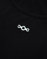 トリックリプスエンブロイダードロゴUネックロングスリーブ ブラック