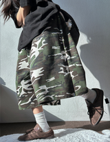 BASIC MILITARY カモフラージュバミューダ🩶💚💙🖤3COLOR