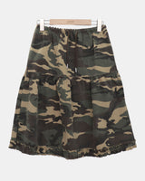Deron Military Camo Midi Skirt