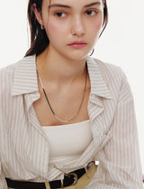26SS★ Essence Silver (W) Snake Long Chain (70cm) Necklace