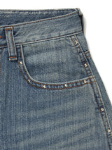 STUD BALLOON WIDE JEANS