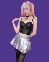 leather bustier top