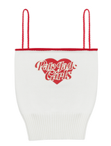 Red Heart Knit Sleeveless Top
