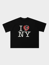 Luv NY クロップドTシャツ