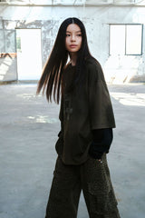 DAMAGE DOUBLE-LAYERED SLEEVE