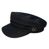 クラシックノエアメタルボタンブラックループセイラーキャップ (Black)