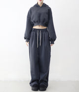 Unisex ディクションエンブロイダードバルーンシープスキンスウェットパンツ