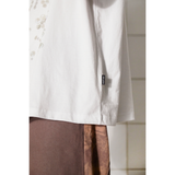 BUTTON LOGO T SHIRT / WHITE