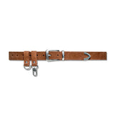 double loop suede western belt brown