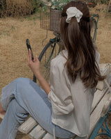 Pine frill blouse