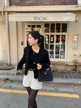 [MADE] Fulls cashmere unbalanced off-shoulder knitwear
