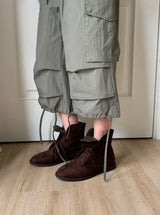 Elise Nylon Wide Capri Bermuda Pants