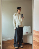 Profi Wool Stripe Wide Slacks