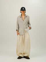 PM Linen Stripe Loose Fit Shirt
