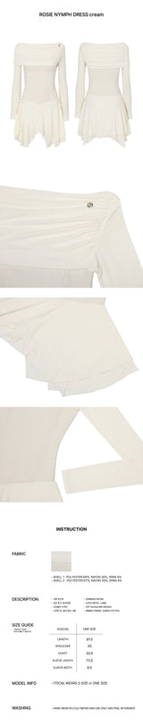 ROSIE NYMPH DRESS cream