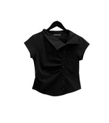 Asel Unbalance Sailor Blouse