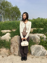 Crochet Frill Cardigan (2color)
