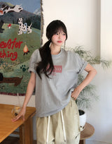 トーキョー プリント クロップ ショートスリーブ Tシャツ