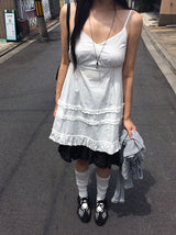 Lukken Frill Bustier Sleeveless Mini One Piece