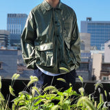 glossy stitch jacket_khaki