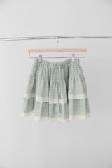 [pepe]check cotton skirt (green)