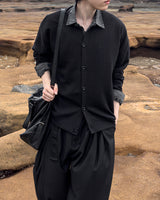 Stain Pigment Washing Shirt
