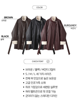 Signature Leather Warm Half Coat