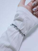 All surgical seel new wave layered string bracele