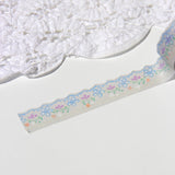 Eyelet Lace Die-cut Masking Tape / Blue Chamomile