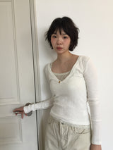 Kaya V-neck long sleeve (5color) 