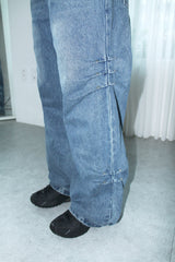Stud Side Pintuck Wide Pants (2colors)