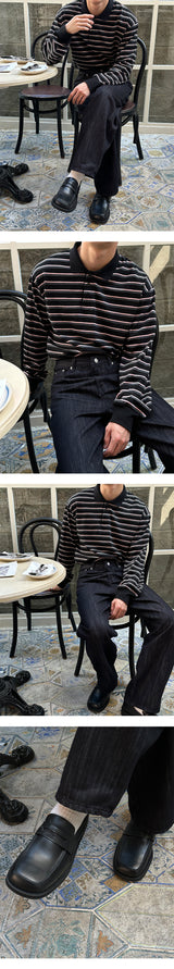 [F/W] Wit stripe kara t-shirts (2color)