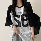 Leo ルーズフィットナグラン半袖Tシャツ