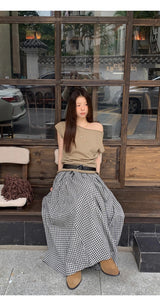 Khaki Collection オーバーサイズショルダー 半袖Tシャツ