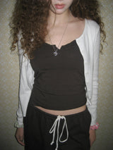 [925Silver] Melting heart necklace
