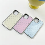 dot epoxy silver bumper case(blue)
