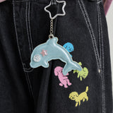 Dolphin Star Keyring