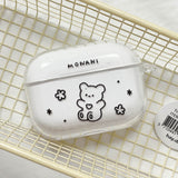 [AirPods] Black maro bear hard case (only case)