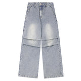Parachute Washing Wide Denim Pants