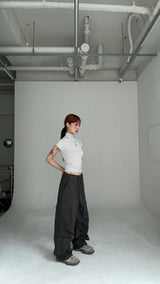 HALF NECK SHIRRING T-SHIRTS