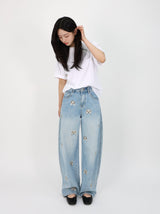PUPPY EMBROIDERED CURVED DENIM code 26225