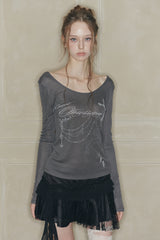 DUSK GRAPHIC TEE charcoal