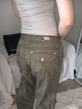 Newmu Low-Rise Cargo String Capri Pants – Lightweight, Soft Cotton Two-Way Wide-Leg Style