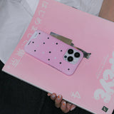 starry night card hard case. dirty pink